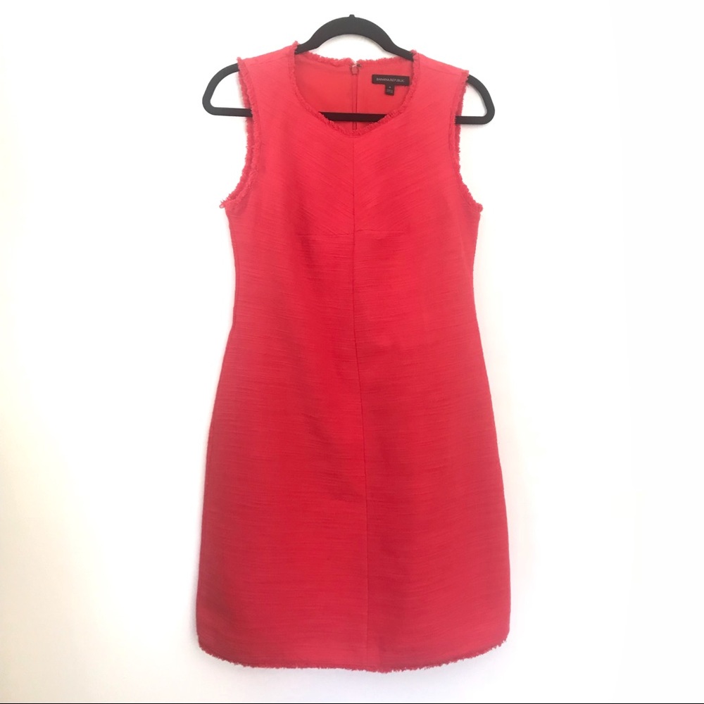 BANANA REPUBLIC Tweed Shift Dress Career - Size 4 - Picture 4 of 7